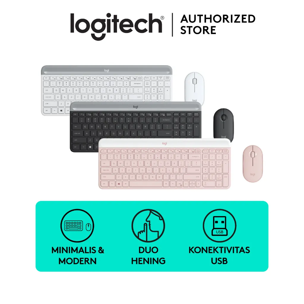 Logitech MK470 Slim Wireless Combo Keyboard & Mouse