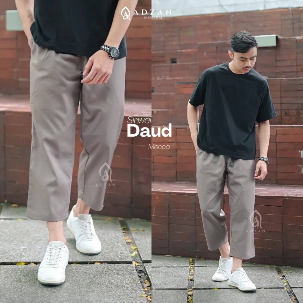 Adzan Moslem - Celana Sirwal Pria Daud Mocca