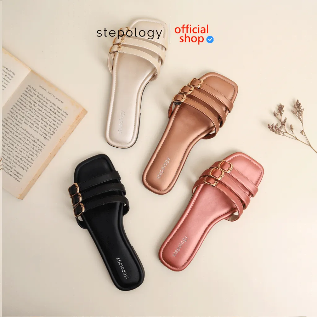 Stepology Sandal Wanita Flat Sandal Teplek Anti Slip - SF01