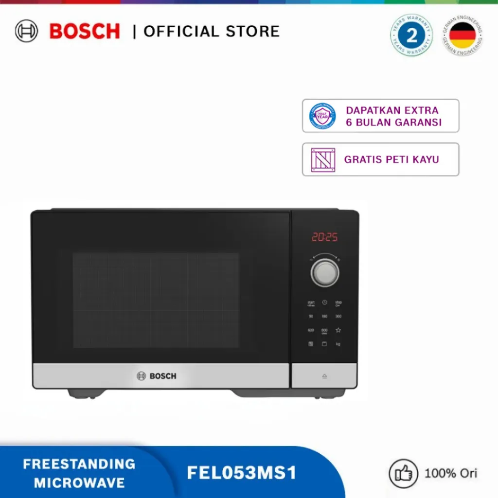 Bosch FEL053MS1 Freestanding Microwave Seri 2