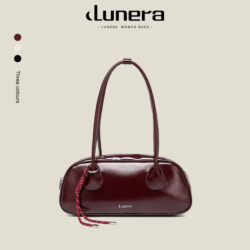 LUNERA Tas Wanita Elisse Bag HandBag ShoulderBag Leather Glossy Simple Stylish