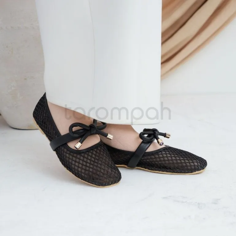 Tarompah Olivia Black Ballet Wanita
