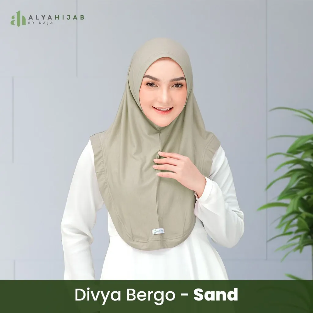 ALYAHIJAB | DIVYA BERGO | Hijab Bergo Instan Sport | Bahan Eco Spandex