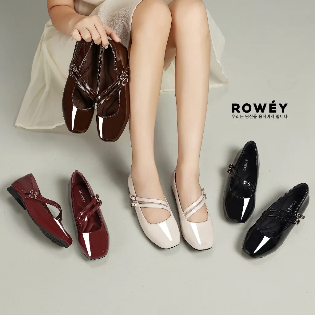 Rowey Sepatu Wanita Flat Shoes Mary Jane New Arrival Samira