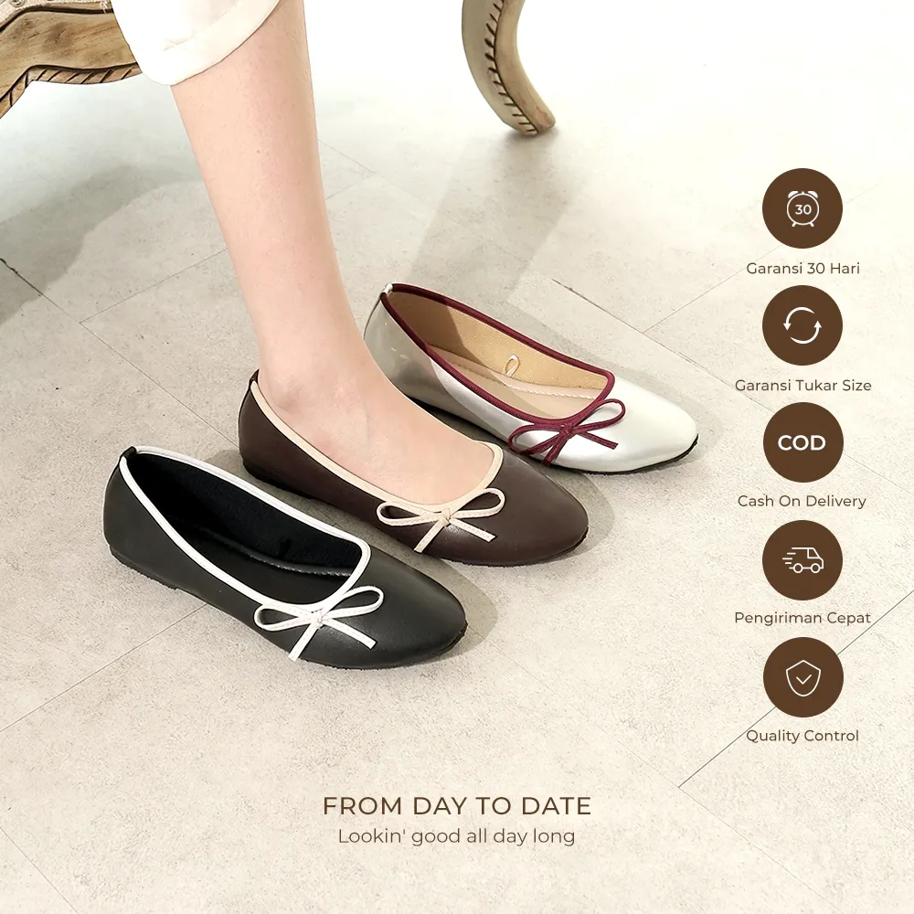 WINOD Reyi Sepatu Flatshoes Korean Style Sepatu Wanita Kerja