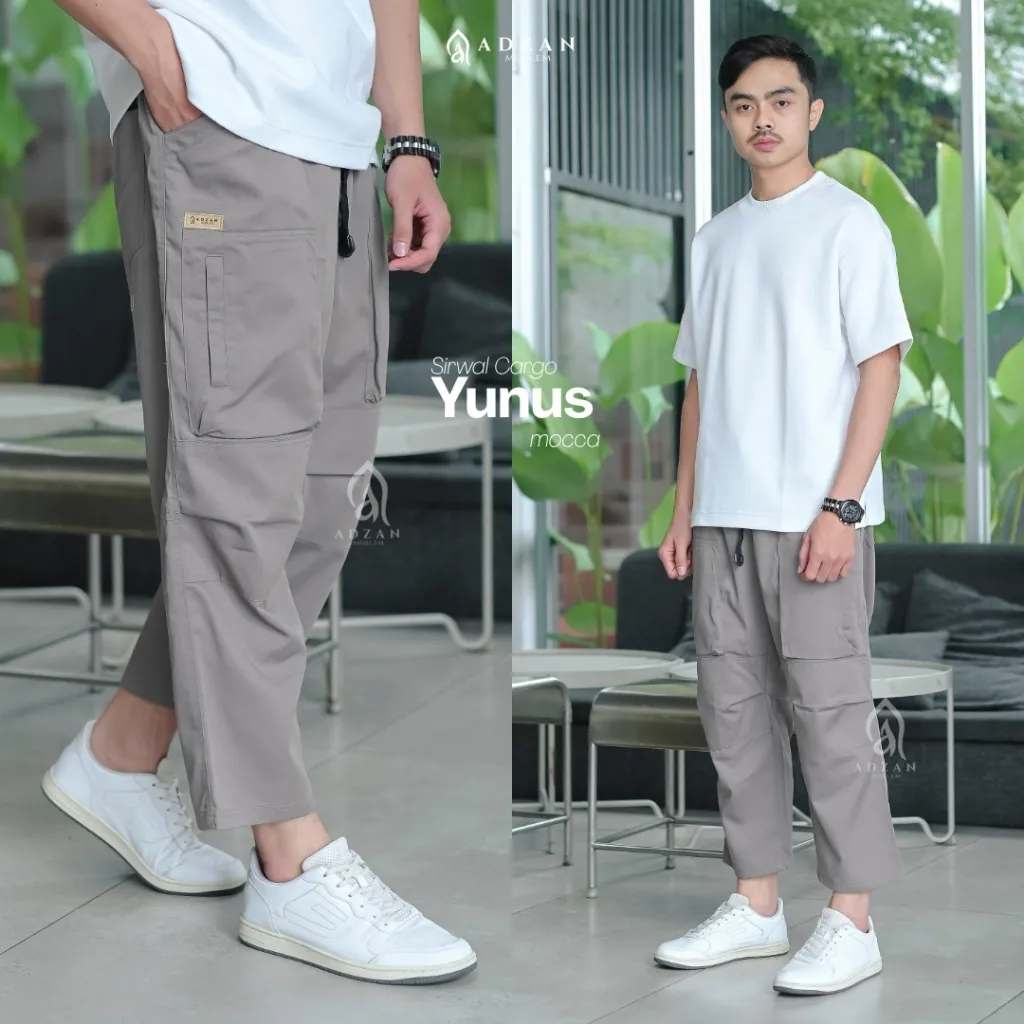 Adzan Moslem - Celana Sirwal Cargo Yunus Mocca