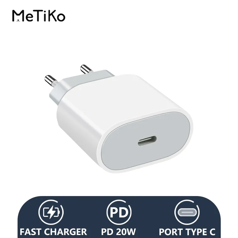 MeTiKo iPhone Charger PD 20W Type C Fast Charging USB C Adaptor