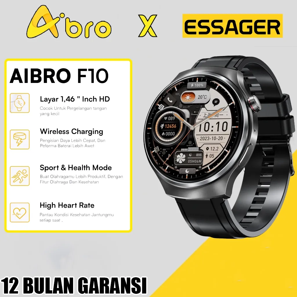 AIBRO F10 Smartwatch 1.46" inch Bluetooth 5.0 Call Hi-Fi Sport Mode Waterproof Android iOS With Apps