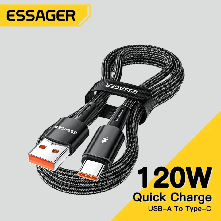 Essager 120W Turbo Kabel data for Xiaomi 12Pro Redmi K50 pengisian cepat USB Type-C kabel USB 6A 66W for oppo VIVO Samsung Xiaomi