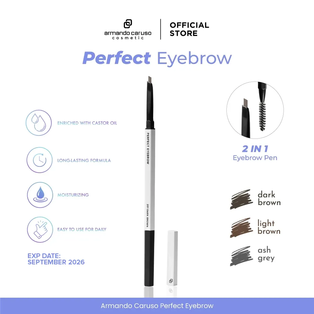 Armando Caruso Perfect Eyebrow Pencil - Sweatproof and longlasting, EXP 07/26