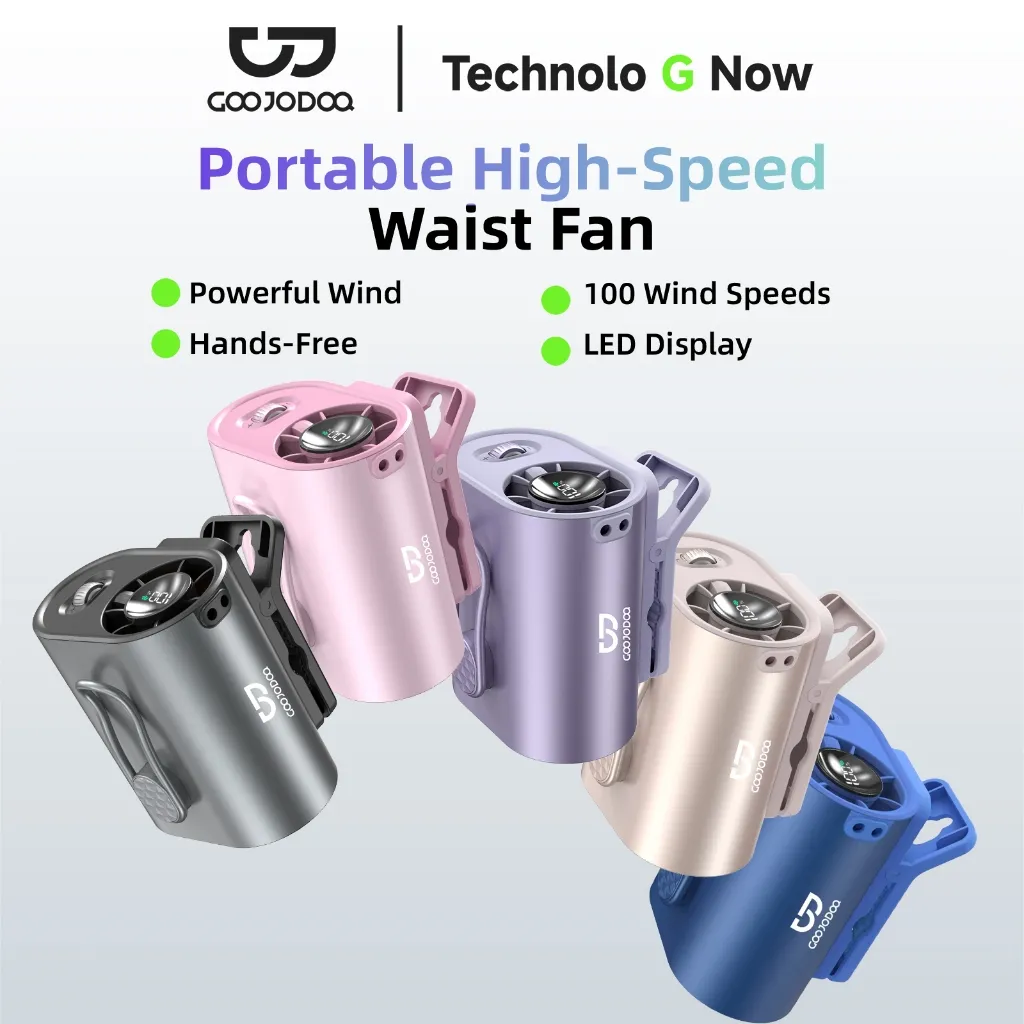 Goojodoq GFS011 Kipas Turbo 100 Gear Wind High Speed Kipas Angin klip Portable Luar Ruangan 14800RPM