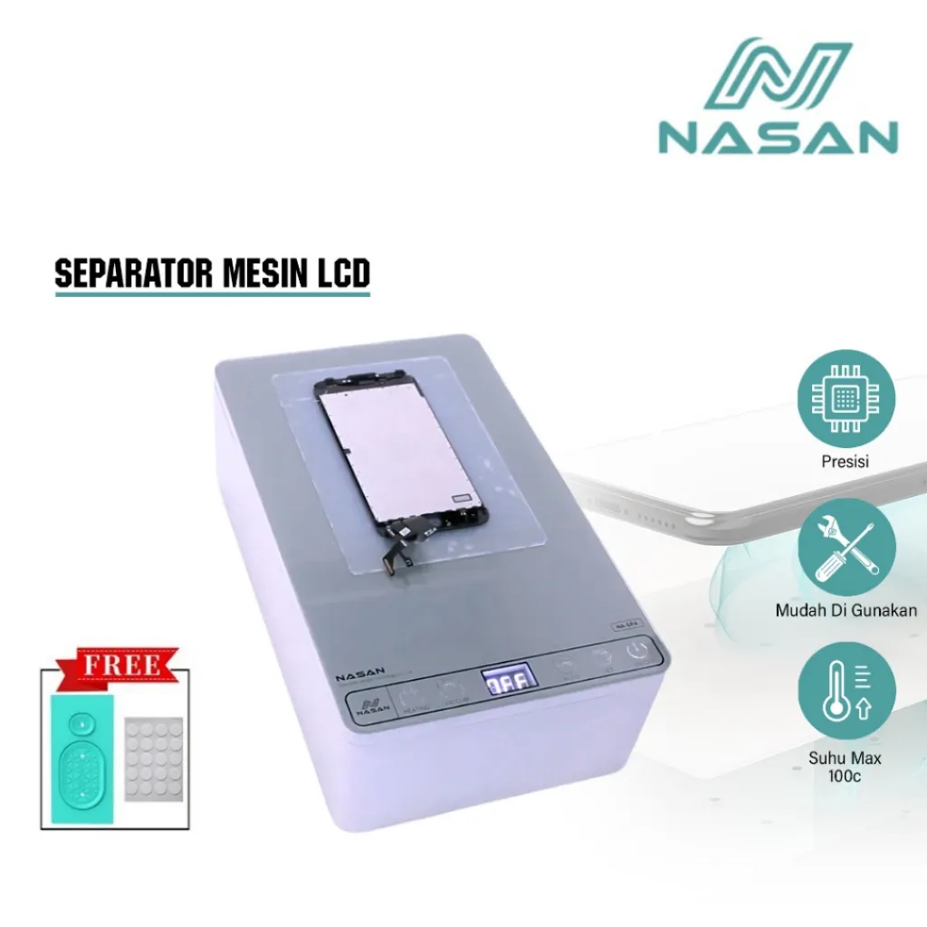Nasan NA-SPA Mesin Pemisah Touchscreen Separator Original - Separator Mesin LCD - Mesin Pemisah Kaca HP - Vacuum Separator - Alat Pemisah LCD Touchscreen - Touchscreen Separator