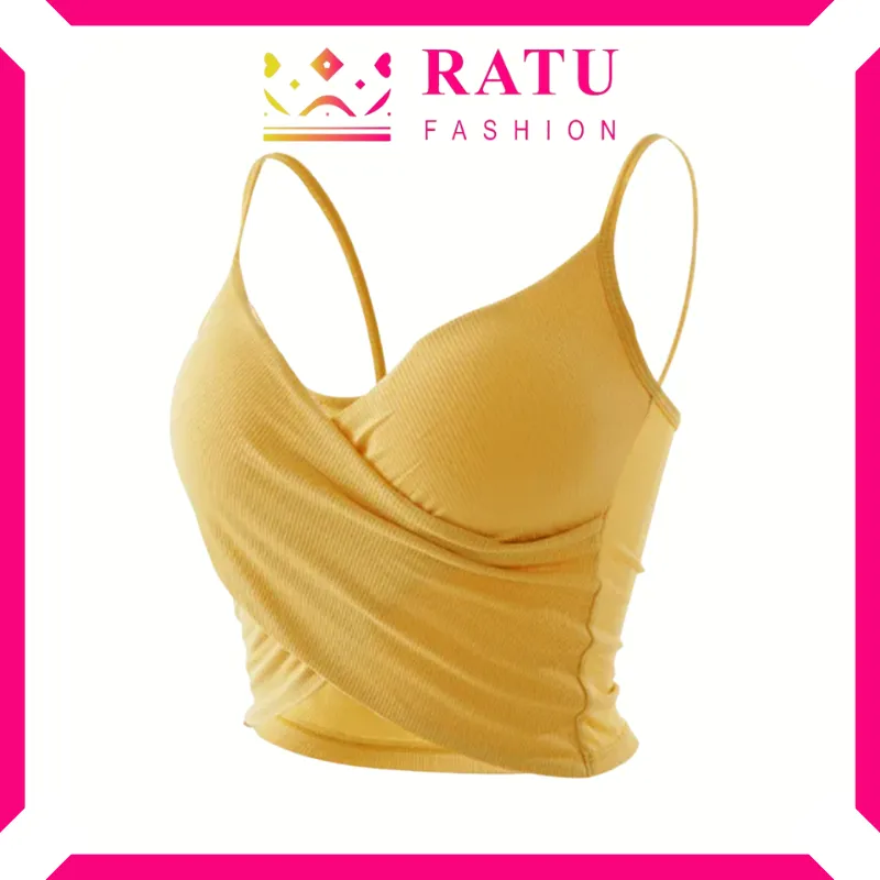 Ratu Fashion TankTop Bra With Cup Silang Bahan Katun BR616
