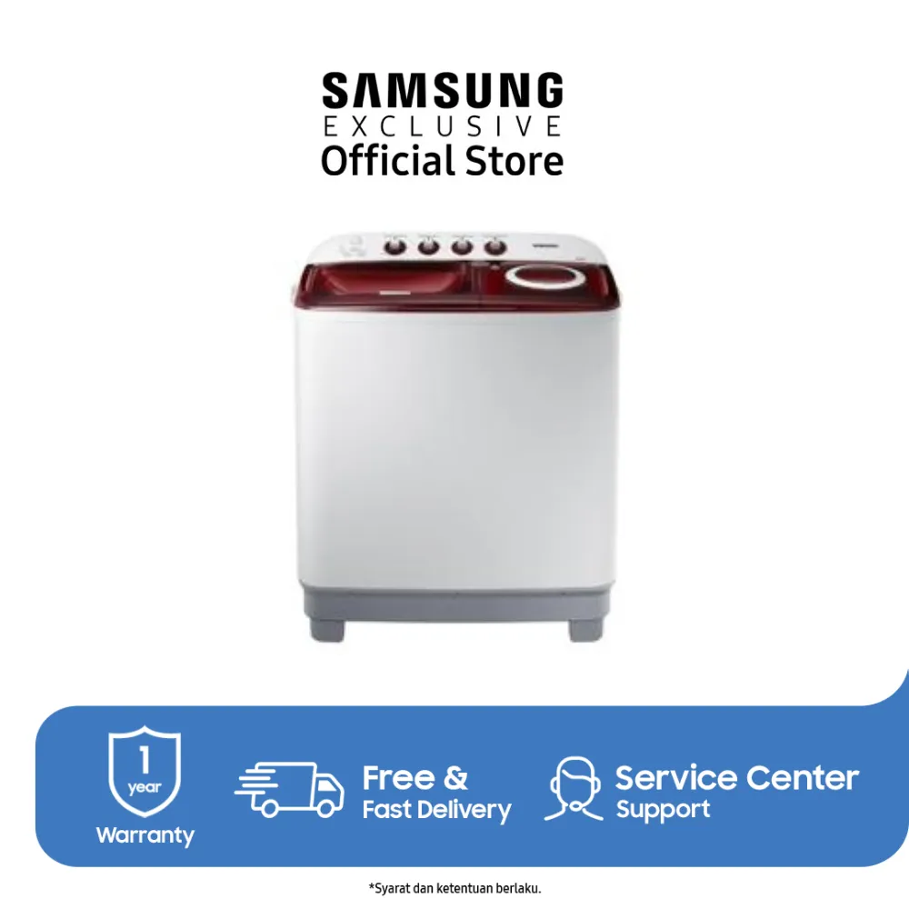 Samsung Mesin Cuci Twin Tub 8.5Kg | Dynamic Pulsator | WT85H3210MG/SE