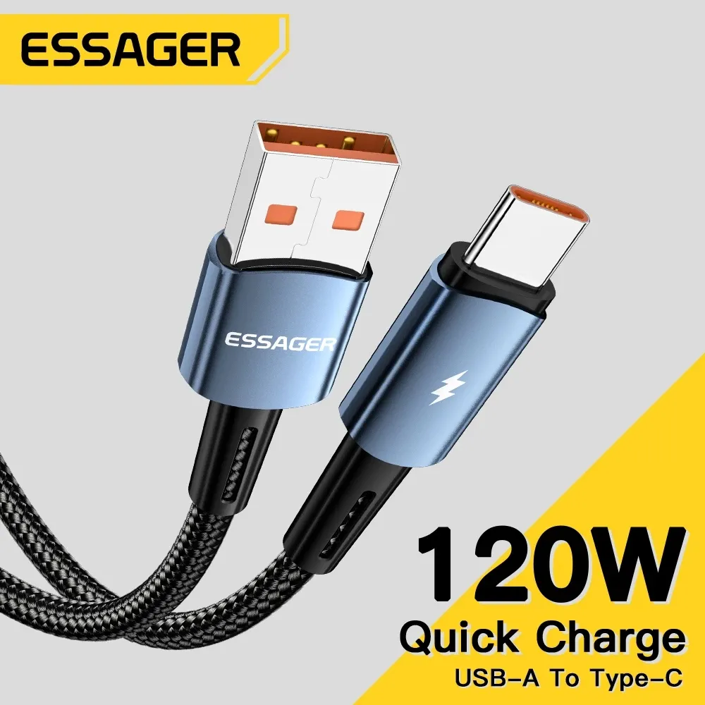 Essager Sunset Kabel Charger USB To Type C Fast Charging 120W Cable Untuk Android
