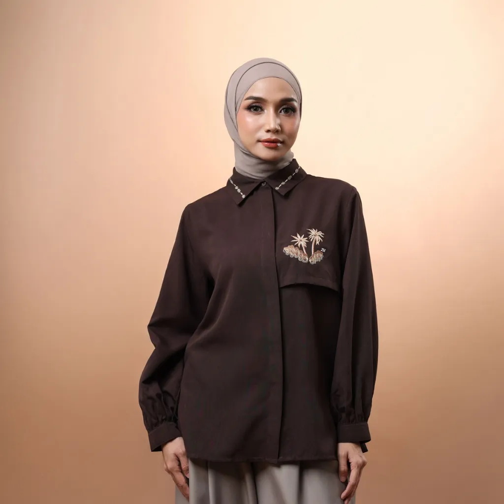 [Best Seller] ZM Zaskia Mecca - Kalyna Kemeja  - Romansa Khatulistiwa - Edisi Wijayakusuma