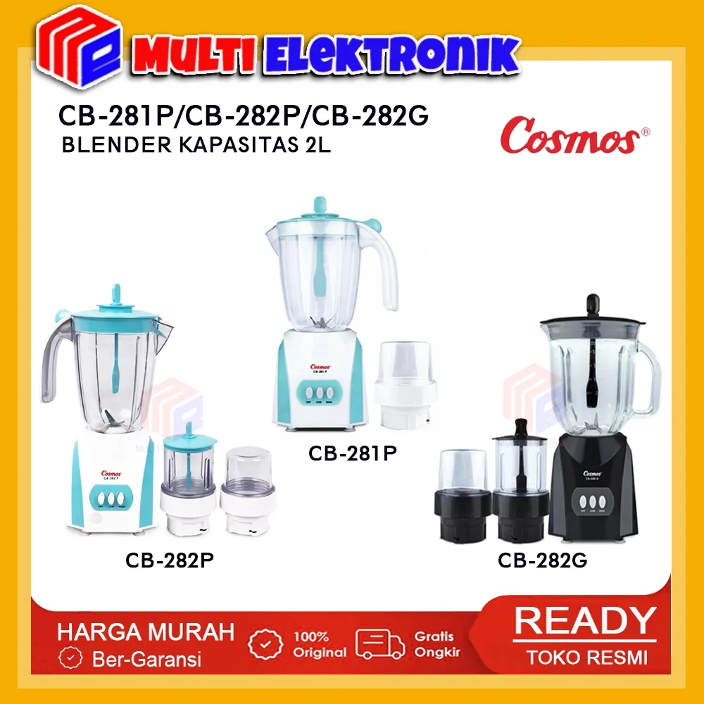 Cosmos Blender Beta Series CB-281P / CB-282P / CB-282G Kapasitas 2 liter