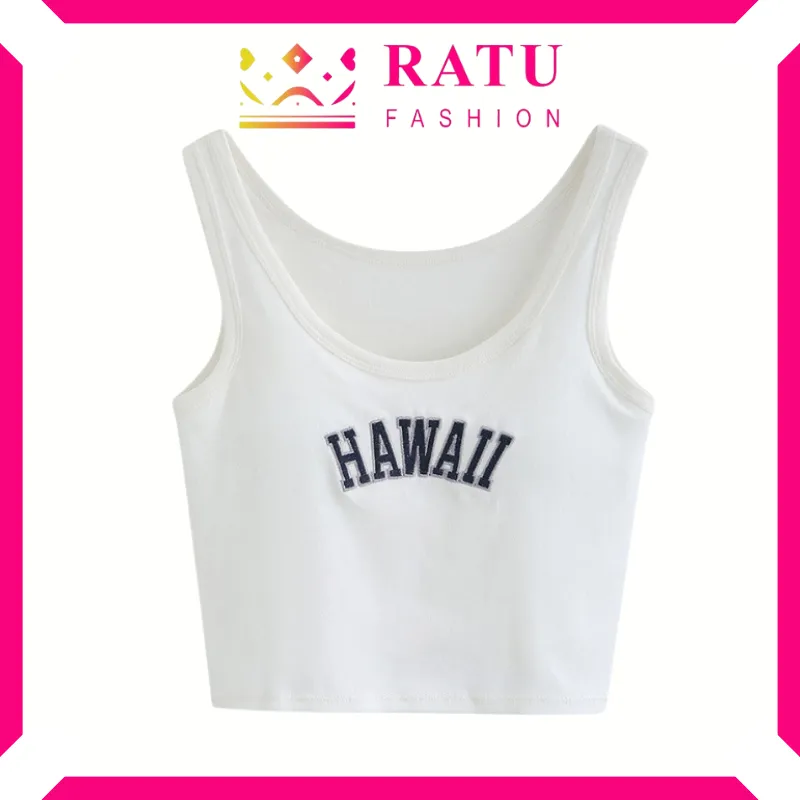Ratufashion TankTop Sport Bra Hawaii Olahraga Pakaian Dalam Wanita BR928