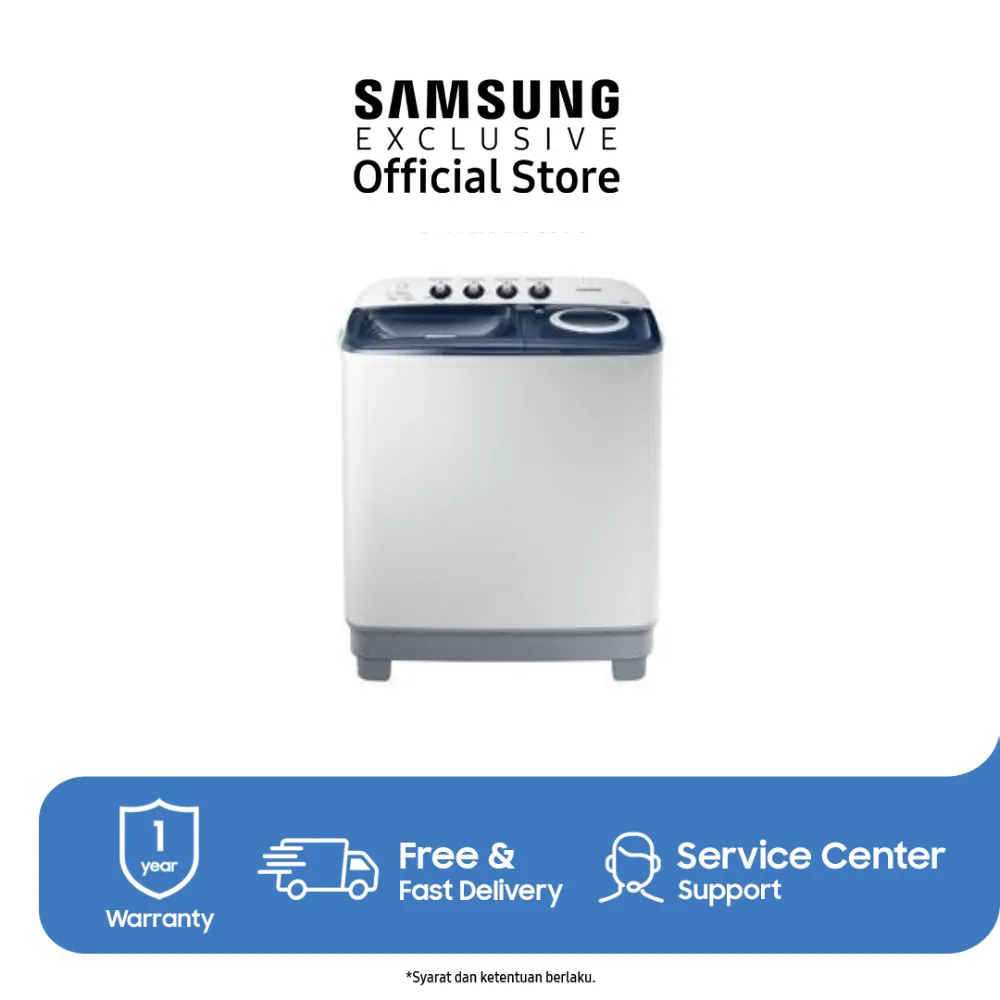 Samsung Mesin Cuci Twin Tub 9.5Kg | Dynamic Pulsator | EZ Wash Tray | WT95H3330MB/SE