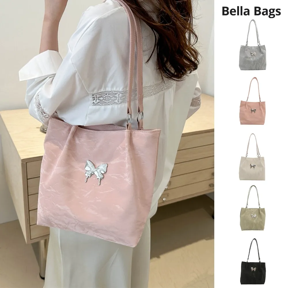 [ READY ] Tas Selempang Wanita Aesthetic Elegant Tali Tebal Tote Bag Chic Novelty Love Kupu-Kupu
