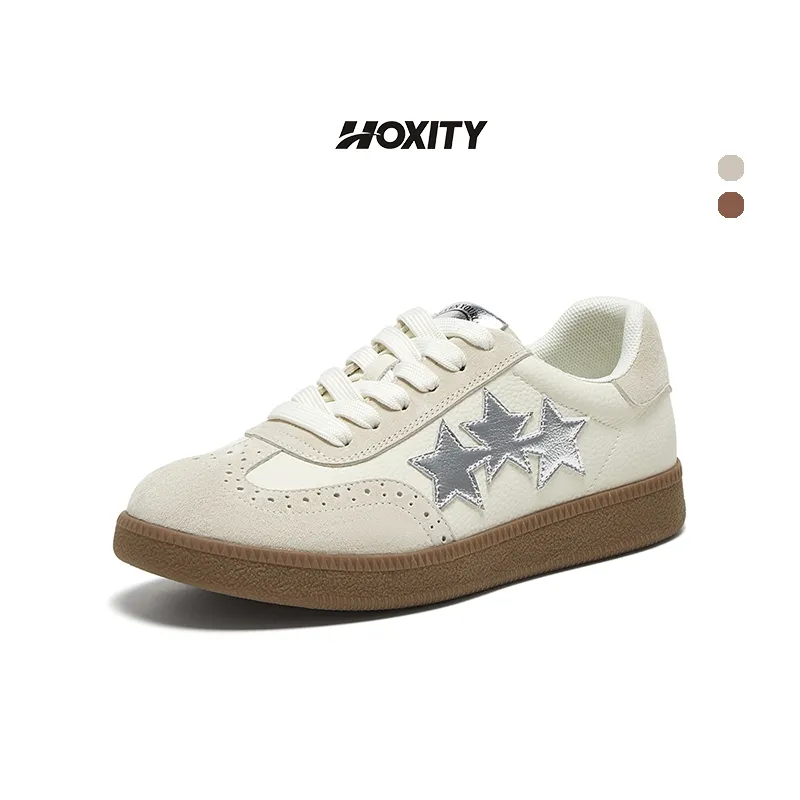 Hoxity - Double Star  Sepatu Sneakers Wanita original  korea style casual shoes fashion Skate-OD006