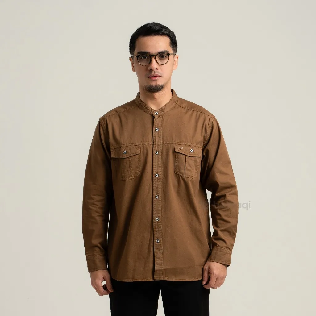 Baihaqi Kemeja Koko Seqaa Lengan Panjang BKK39