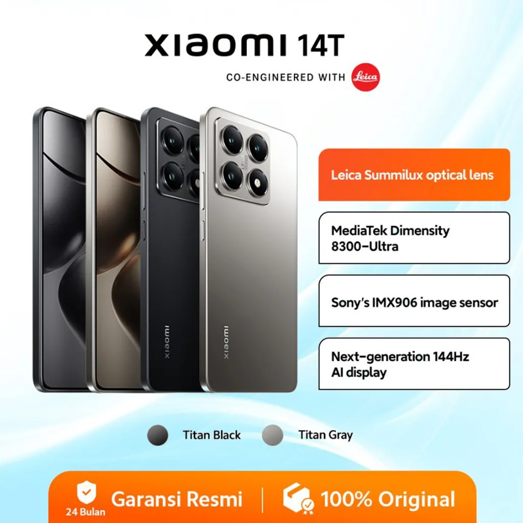 Xiaomi 14T | Xiaomi 15T | Xiaomi 15T Pro 12/512GB Garansi Resmi Xiaomi Indonesia