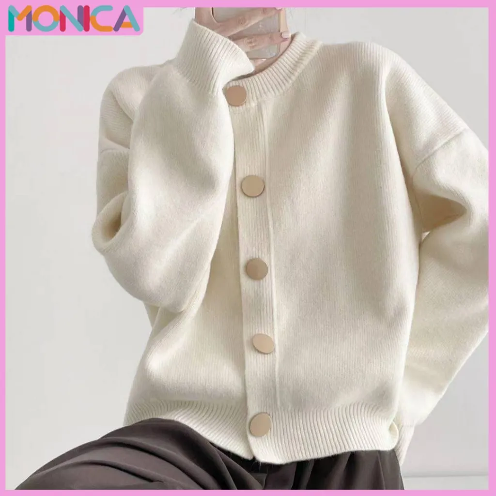 Monica Cadigan Sweater Fashion jahitan pakaian mengurangi usia kecantikan