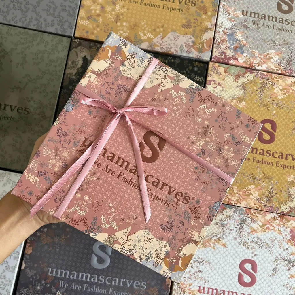 Jilbab Segiempat motif premium Hijab motif box premium Umama scarves box premium kerudung sultan