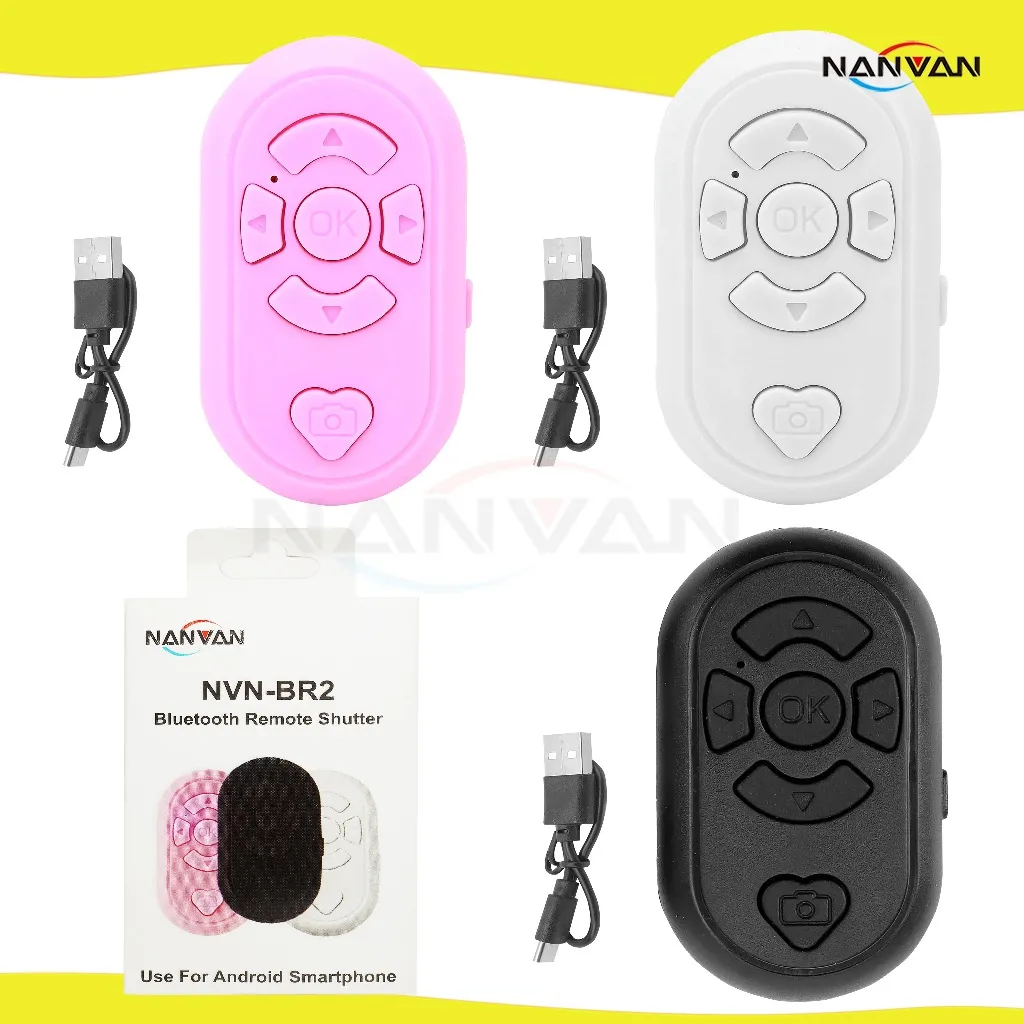 NANVAN NVN-BR2 Bluetooth Remote Shutter Multifunction Recharging For Handphone Smartphone