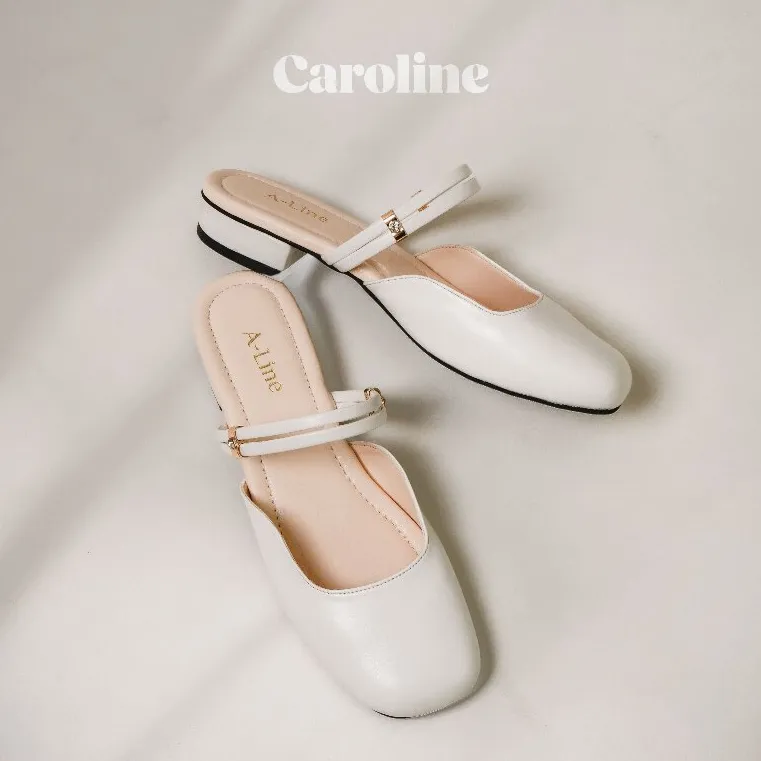 ALINE Caroline Mules Hak 3cm Sepatu Wanita