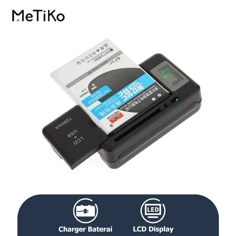 MeTiKo Charger Baterai Handphone Kodok Universal Charging Dock dengan LCD Kapasitas Pengisian Baterai