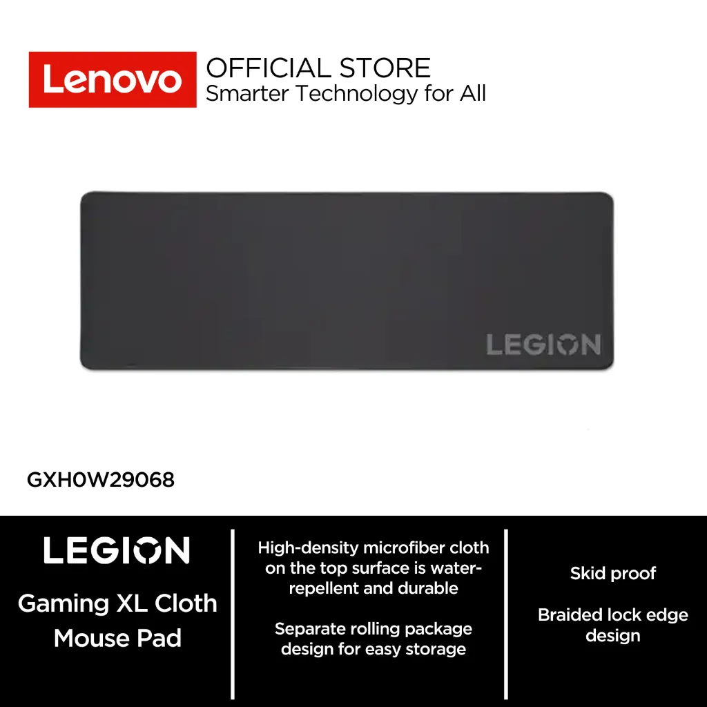 Lenovo Legion Gaming XL Cloth Mousepad & Keyboard Pad / Mat GXH0W29068 (Size 900 x 300 x 3 mm)