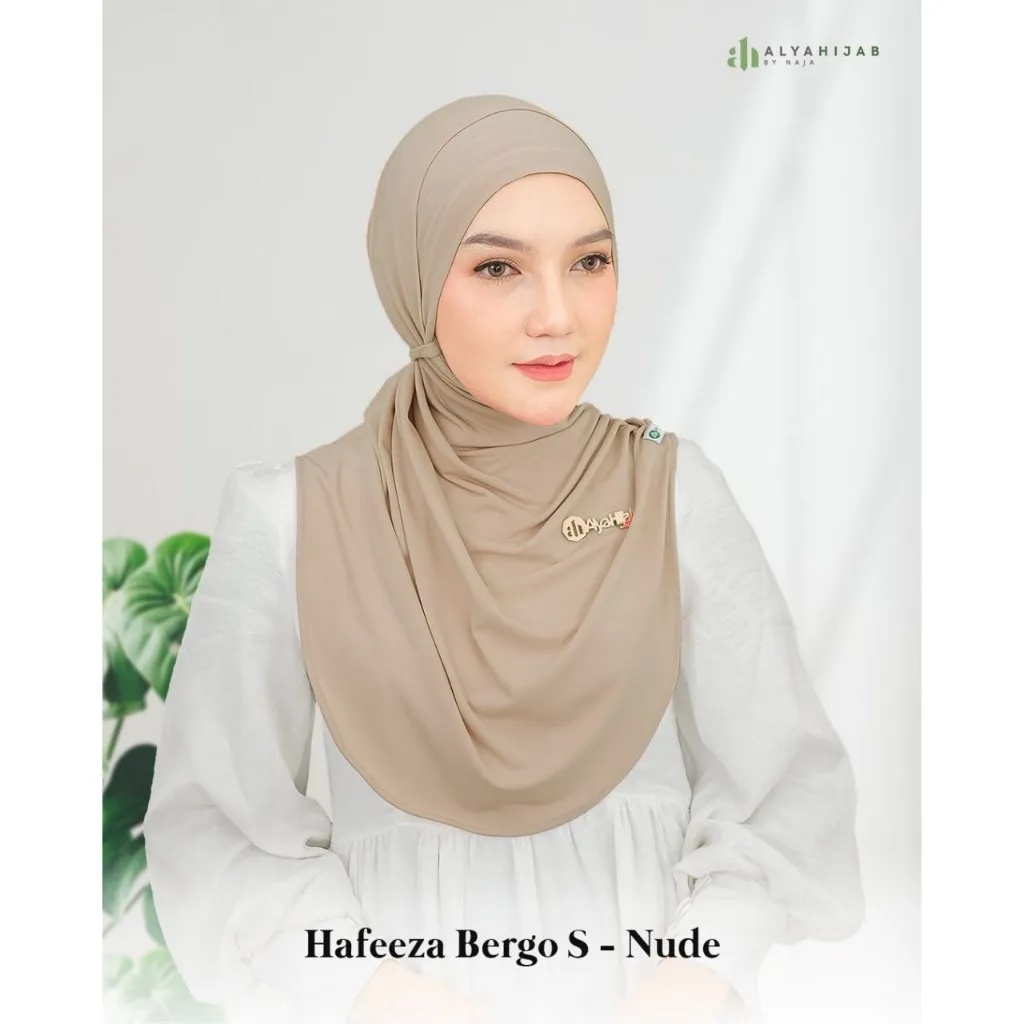 ALYAHIJAB - Hafeeza Bergo Size S & M | Bergo Instan | Jersey | HIJAB SPORT
