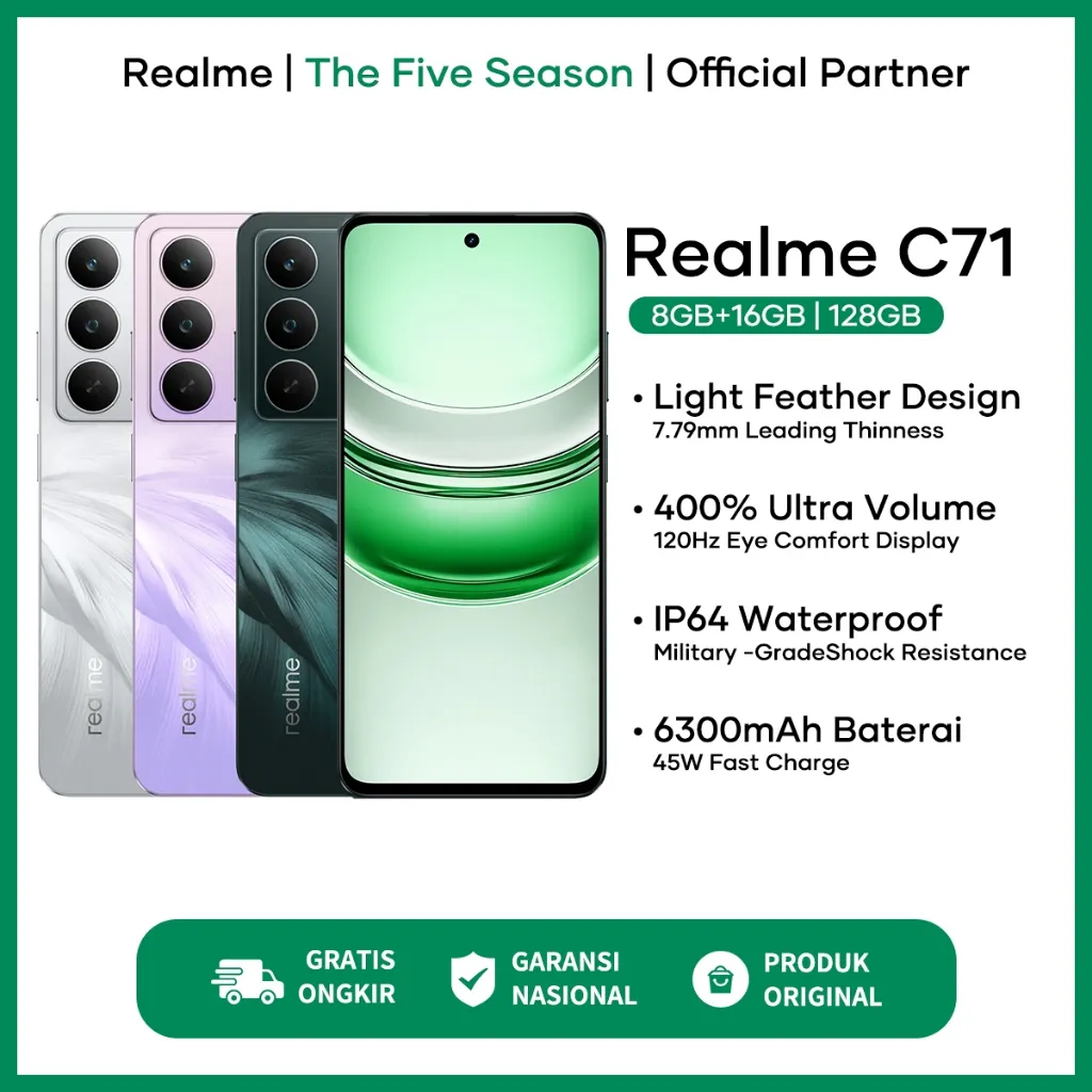 realme C71 (8/128) - Garansi Resmi Realme Indonesia