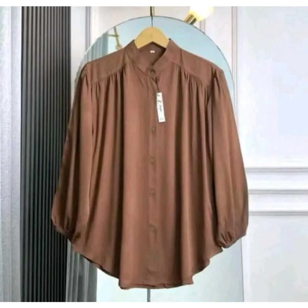 SAKIRA BLOUSE KEMEJA WANITA RAYON TWILL ATASAN WANITA KEKINIAN