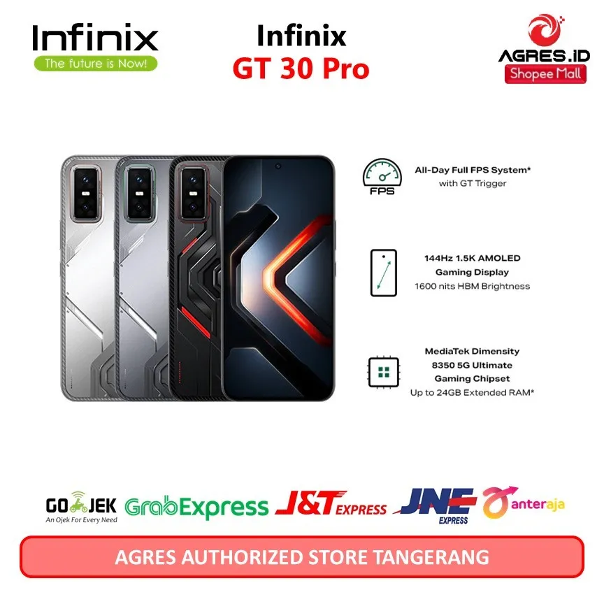 Infinix GT 30 Pro 12/512GB - Up to 24GB Extended RAM - Dimensity 8350 Ultimate - 6.78" Amoled+ 144Hz - 108MP - NFC