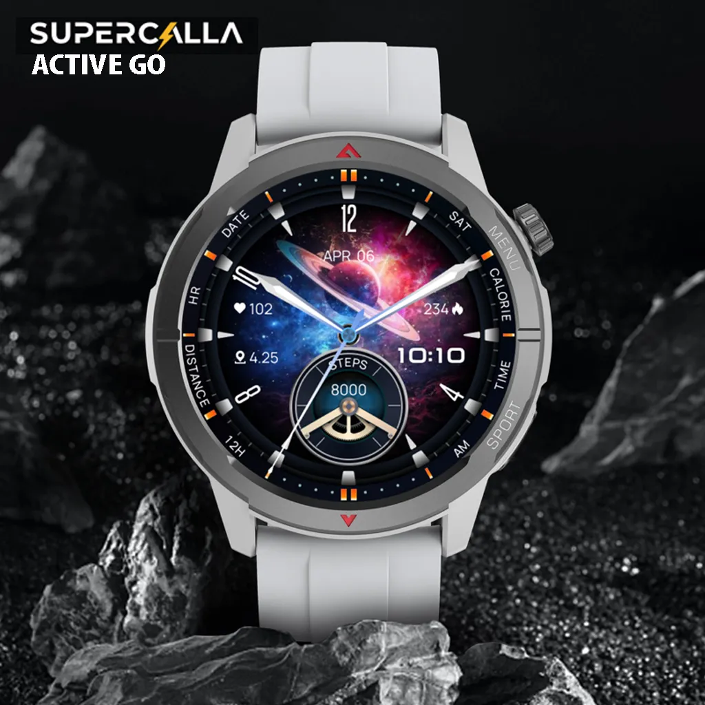 Supercalla Active Go Dual-Band GNSS Outdoor Smart Watch 1,43 Inch 1000nits Amoled Display