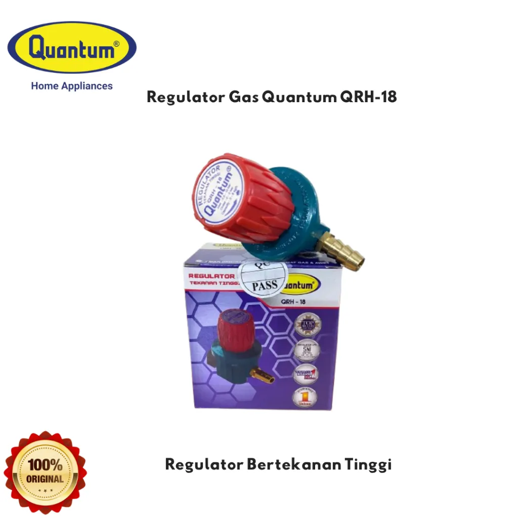 Quantum Regulator Tanpa Meteran High Presure QRH - 18 GB Regulator Gas Tekanan Tinggi