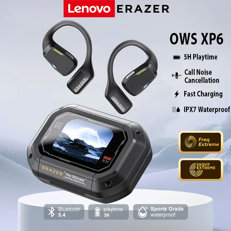 Lenovo ERAZER XP6 AI True Wireless Bluetooth Earphones Sport Tws Headphone Bass Gaming Headset