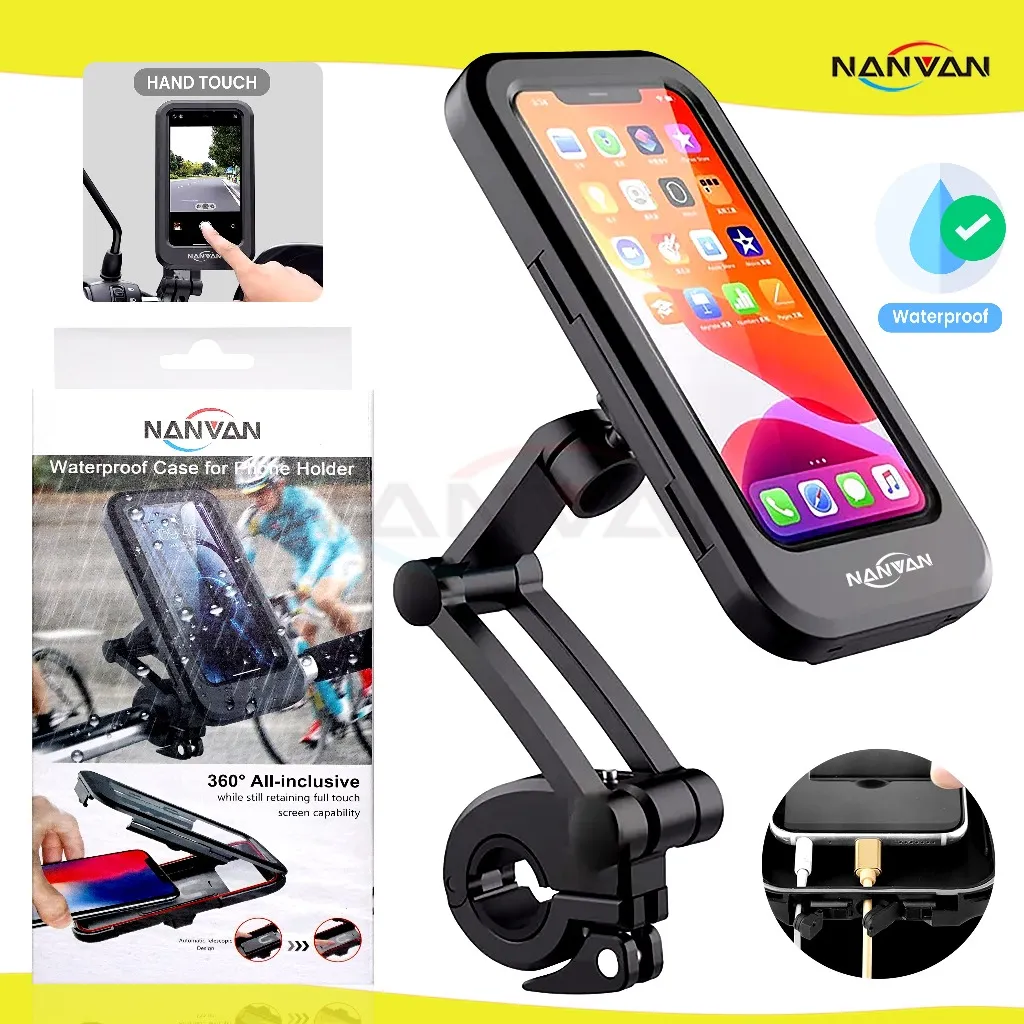 NANVAN NVN-N3 Tempat Holder Handphone Di Motor / Sepeda Waterproof Premium Quality