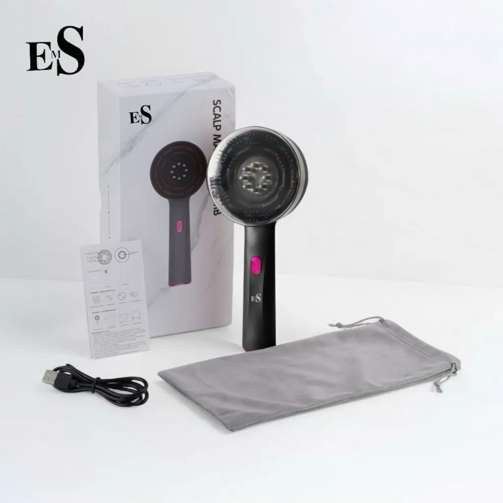 EMS MSC-Sisir Pijat Kepala Elektrik Dengan Terapi Led Merah