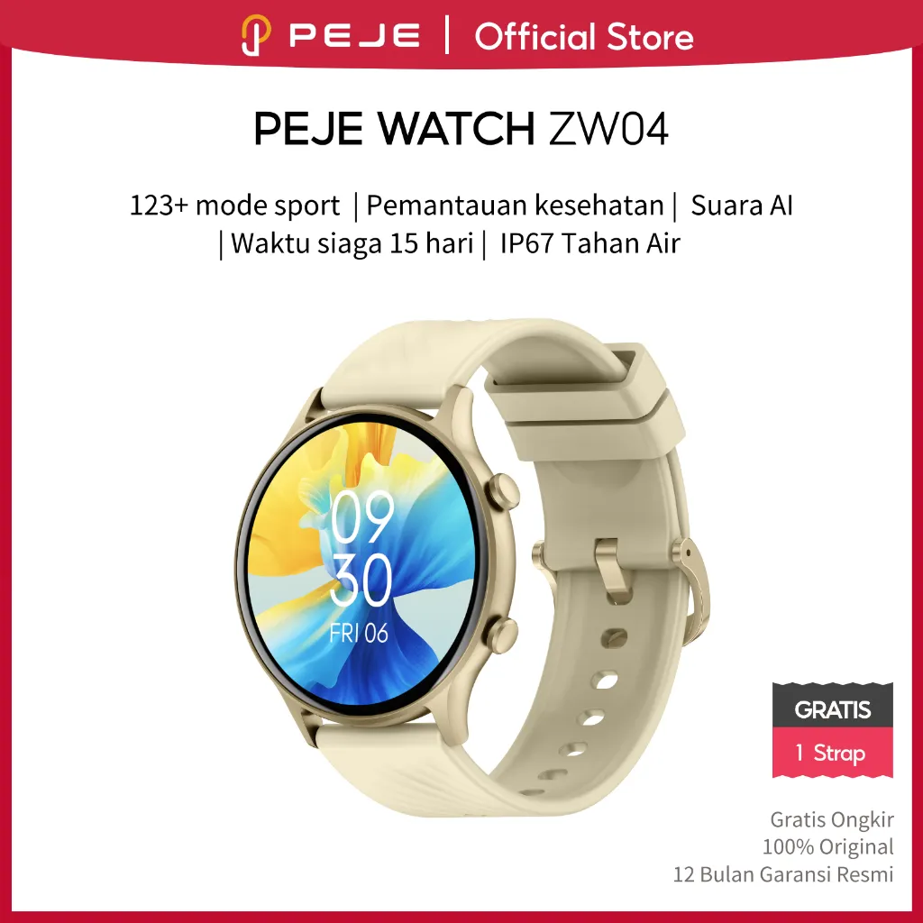 PEJE SMARTWATCH  ZW04  100% Original Jam Waterproofing for Daily Life