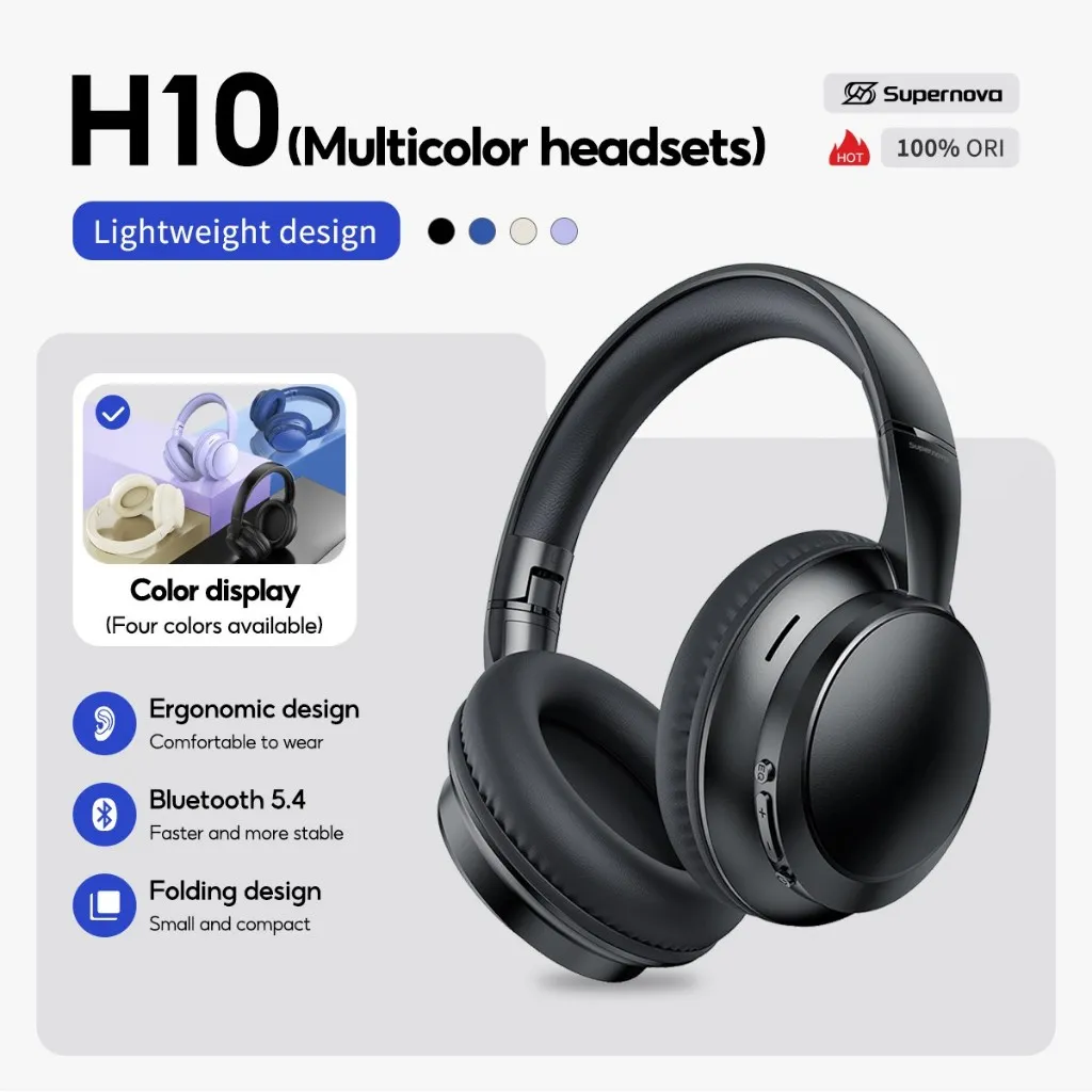 Supernova H10 Headphone Bluetooth Wireless Headset Earphone 5.4