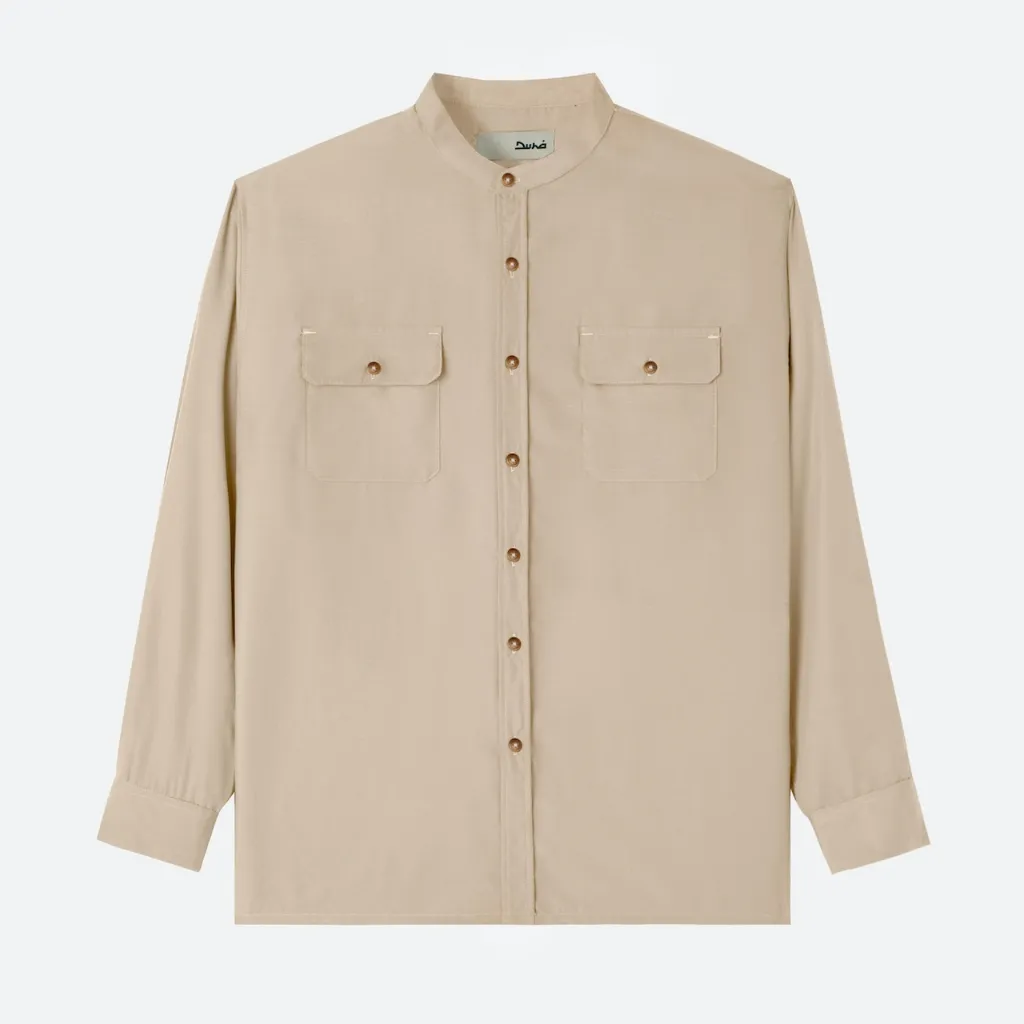 DUHA Baju Koko Lengan Panjang - Numair - Khaki