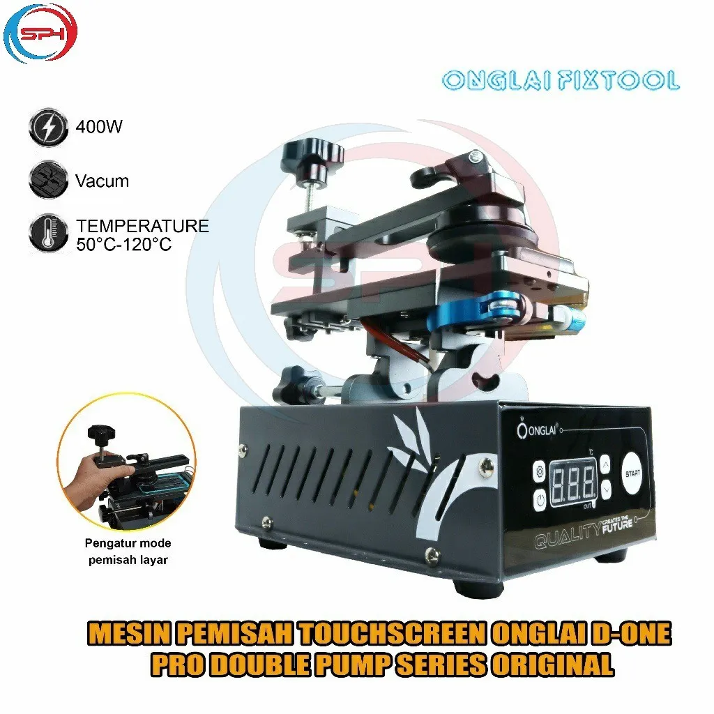 Mesin Pemisah Touchscreen ONGLAI D-One Double Pump Series Separator LCD Vacuum Ganda ( D-One First ; D-One X ; D-One Pro )