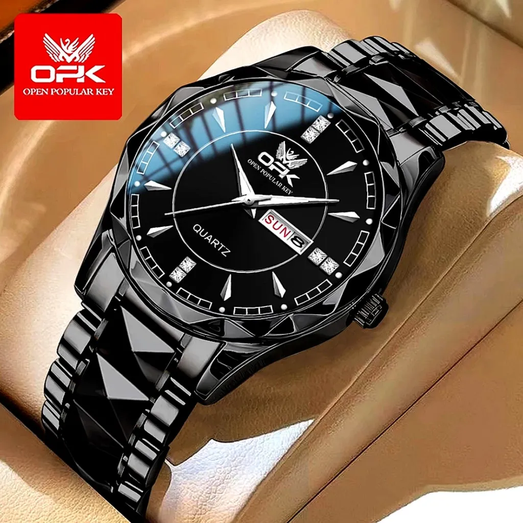 Jam Tangan OPK Pria 8151 Anti Air Original Luxury Stainless Steel Style Fashion Bisnis Men Watch COD