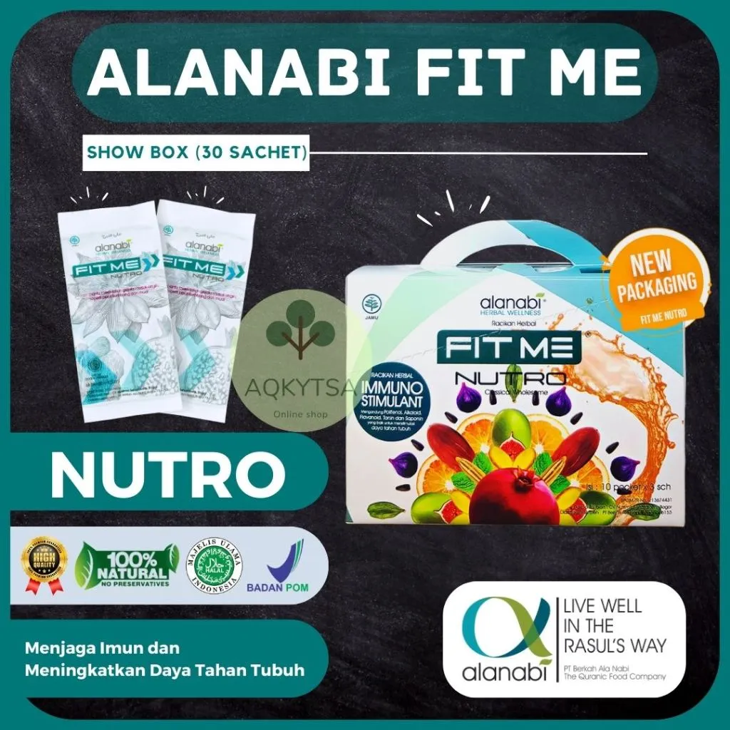 Alanabi Fit Me Nutro Showbox Minuman Herbal Kesehatan 30 sachet