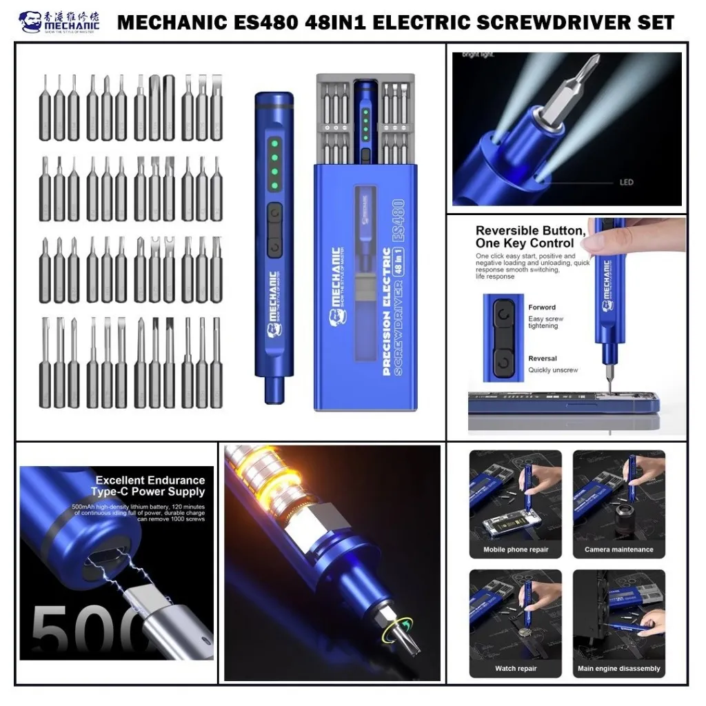 OBENG LISTRIK MECHANIC ES480 ELECTRIC SCREWDRIVER ORIGINAL