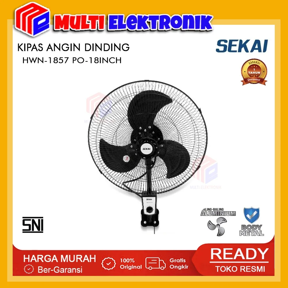 SEKAI Kipas Angin Dinding Wall Fan 18 Inch HWN-1857